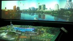 房地產(chǎn)數(shù)字展廳中投影沙盤的運用