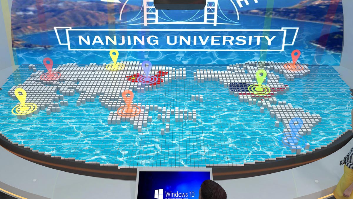 南京大學(xué)雙創(chuàng)成果展示規(guī)劃館設(shè)計(jì)效果圖-投影沙盤