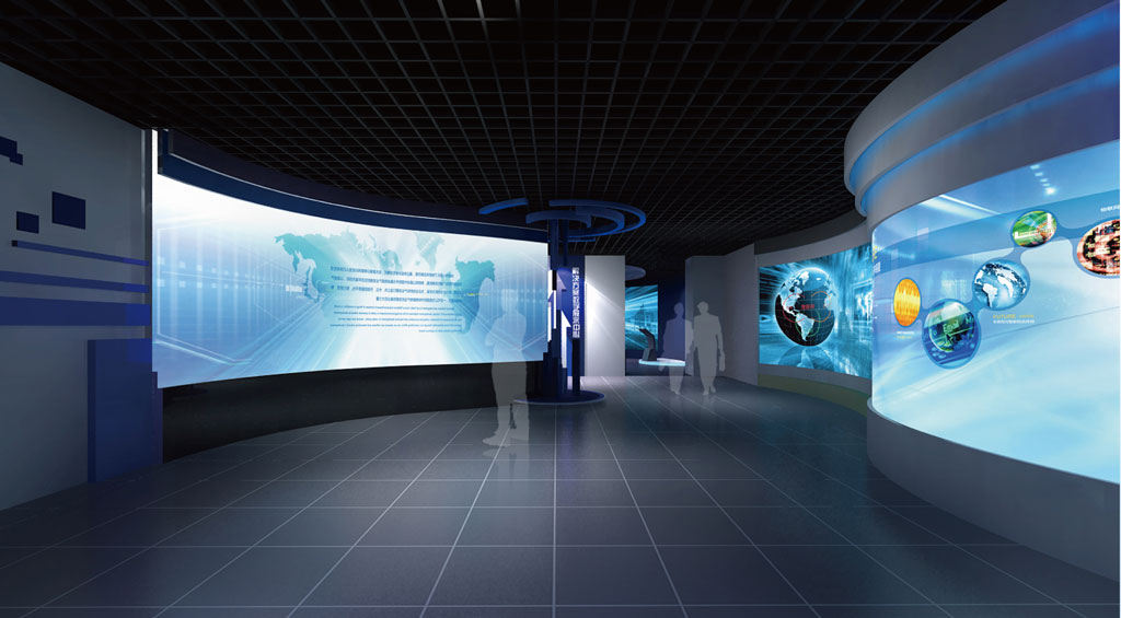 鹽城物聯(lián)網(wǎng)主題數(shù)字體驗(yàn)館設(shè)計效果圖-弧幕投影