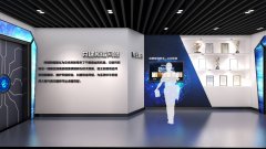 網(wǎng)絡(luò)安全企業(yè)展廳企業(yè)榮譽(yù)設(shè)計效果圖